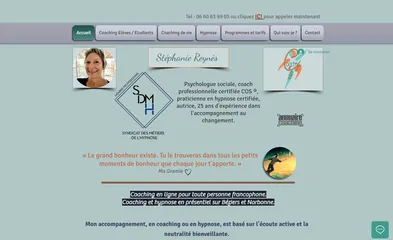 Stéphanie Reynès - coaching de vie - coaching scolaire - hypnose - sur Béziers