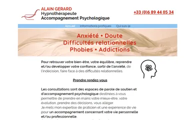 Alain Gerard Hypnothérapeute Accompagnement psychologique